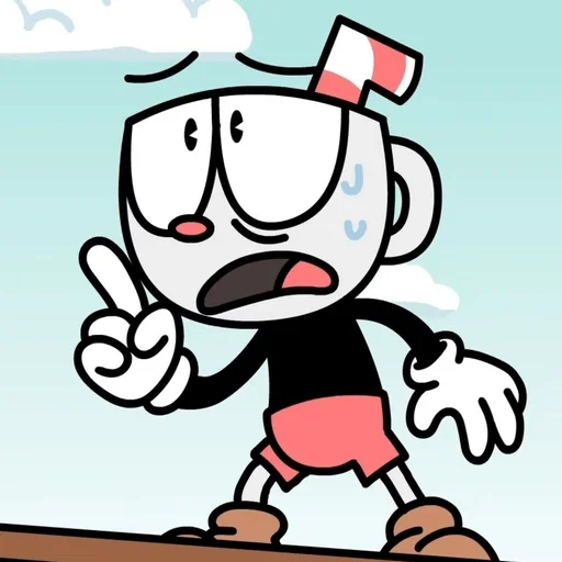 😰 Стикер «Cuphead dlc rap» для Telegram