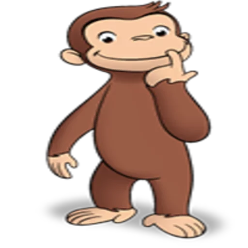 Стикерпак Curioso come George для Telegram