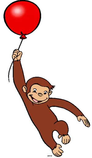 🎈 Стикер «Curioso come George» для Telegram