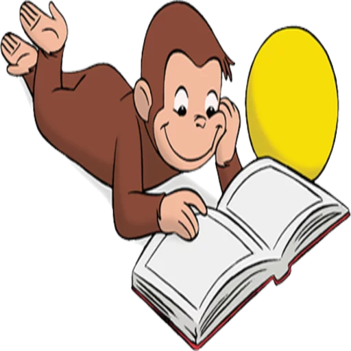 📖 Стикер «Curioso come George» для Telegram