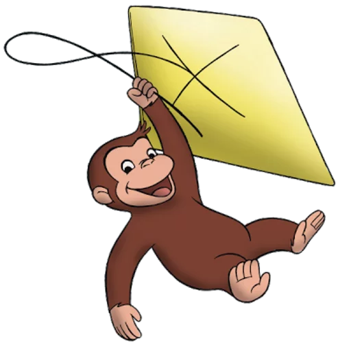🎏 Стикер «Curioso come George» для Telegram