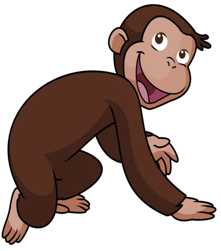🐒 Стикер «Curioso come George» для Telegram