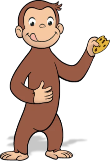 🍪 Стикер «Curioso come George» для Telegram