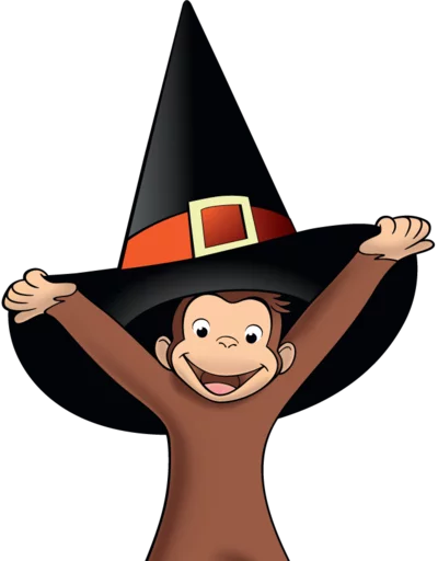 🔮 Стикер «Curioso come George» для Telegram
