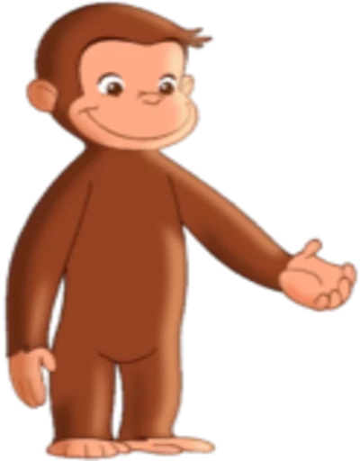 🙂 Стикер «Curioso come George» для Telegram