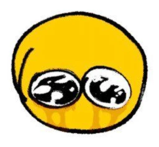 😭 Стикер «[ c u r s e d ]» для Telegram