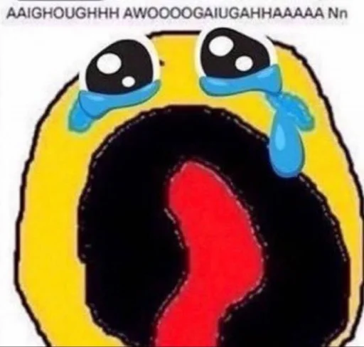 😭 Стикер «[ c u r s e d ]» для Telegram