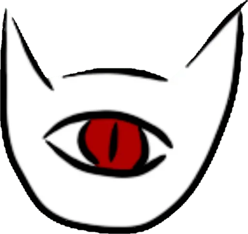 👁 Стикер «Cursed Cat» для Telegram