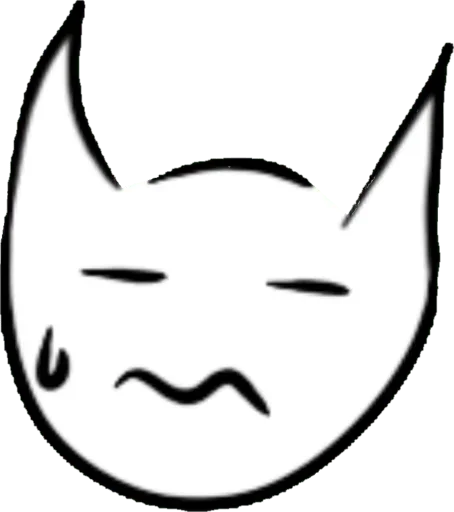 😓 Стикер «Cursed Cat» для Telegram