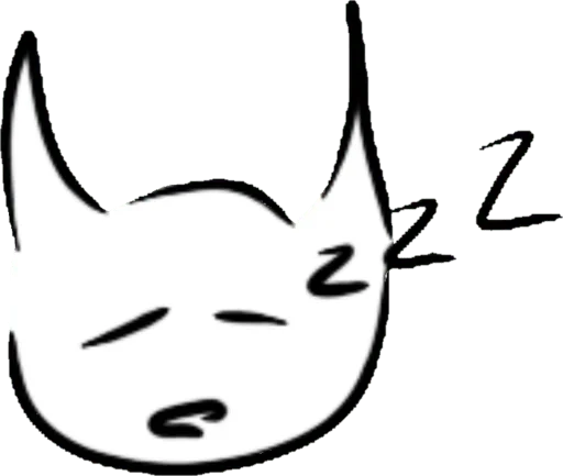 😴 Стикер «Cursed Cat» для Telegram