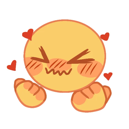 🥰 Стикер «Cursed Emojies UwU» для Telegram