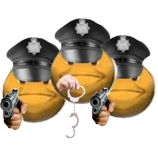 👮‍♂️ Стикер «cursedemoji» для Telegram