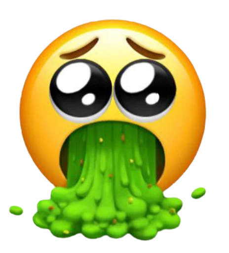 🤮 Стикер «cursedemoji 2» для Telegram
