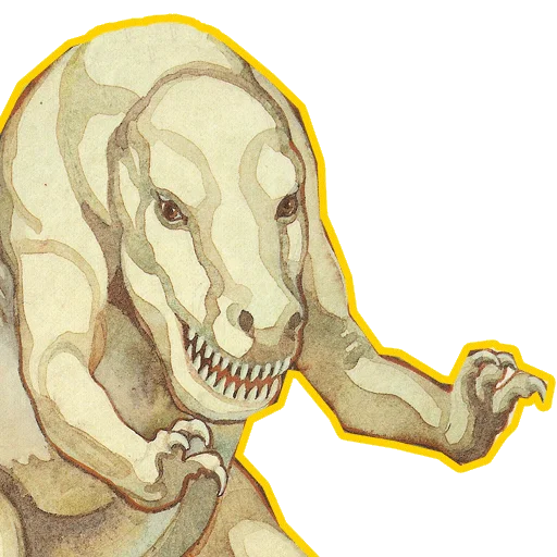 🫸 Стикер «cursed dinosaurs» для Telegram