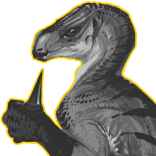 👍 Стикер «cursed dinosaurs» для Telegram