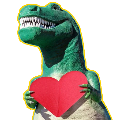 ❤️ Стикер «cursed dinosaurs» для Telegram