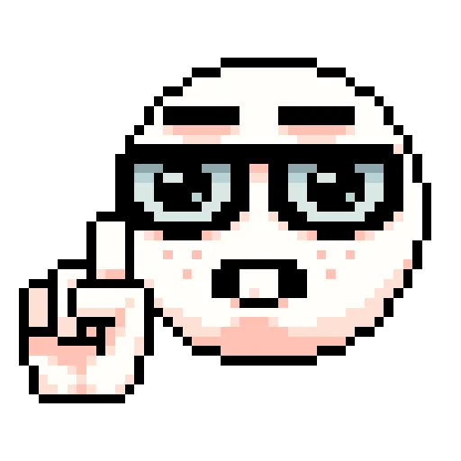 🤓 Стикер «Cursed Pixelmoji» для Telegram