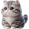Стикер 6 🥺полосатый котёнок