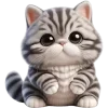 Стикер 21 🥺полосатый котёнок