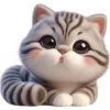 Стикер 16 🥺полосатый котёнок