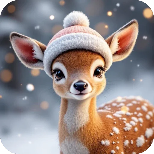 🦌 Стикер «Зимние животные» для Telegram
