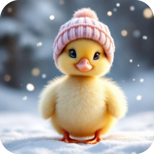 🐥 Стикер «Зимние животные» для Telegram