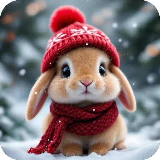🐇 Стикер «Зимние животные» для Telegram