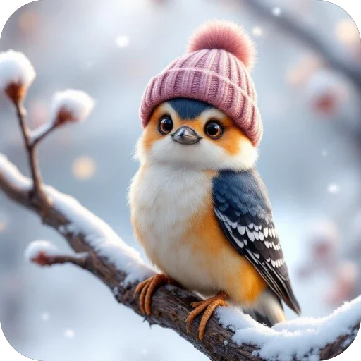 🦤 Стикер «Зимние животные» для Telegram