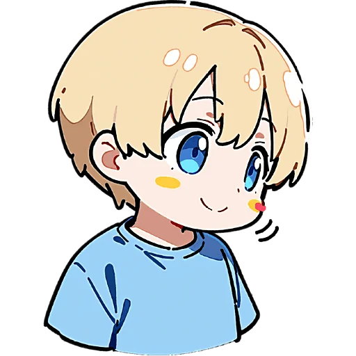 😊 Стикер «Милый Блондин» для Telegram