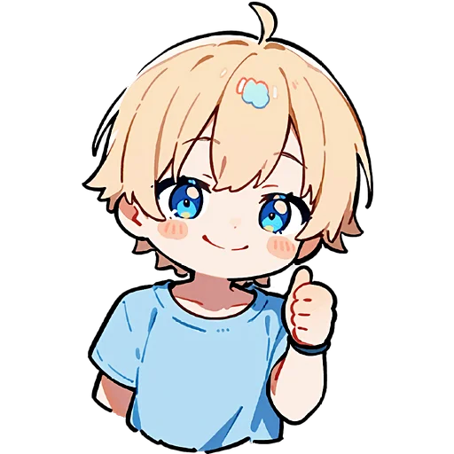 👍 Стикер «Милый Блондин» для Telegram