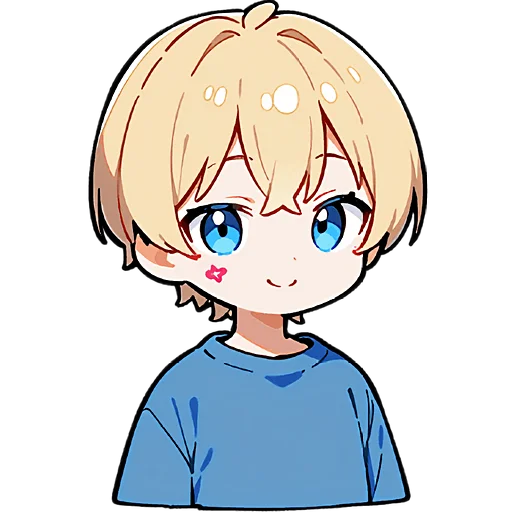 ☺️ Стикер «Милый Блондин» для Telegram