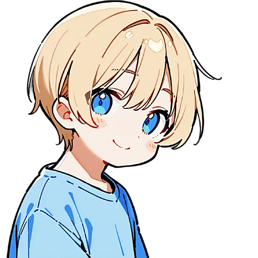 😇 Стикер «Милый Блондин» для Telegram
