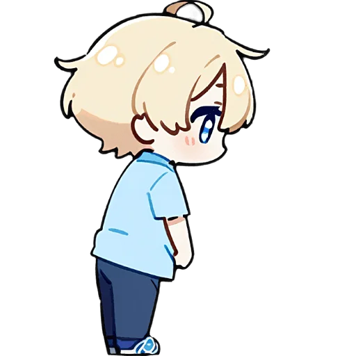 🥹 Стикер «Милый Блондин» для Telegram