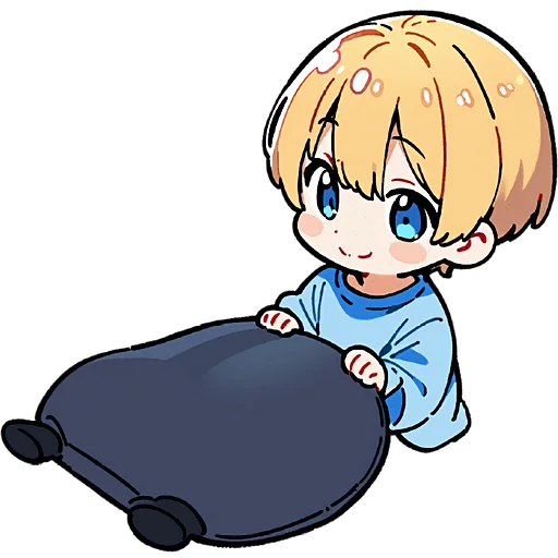 🩳 Стикер «Милый Блондин» для Telegram