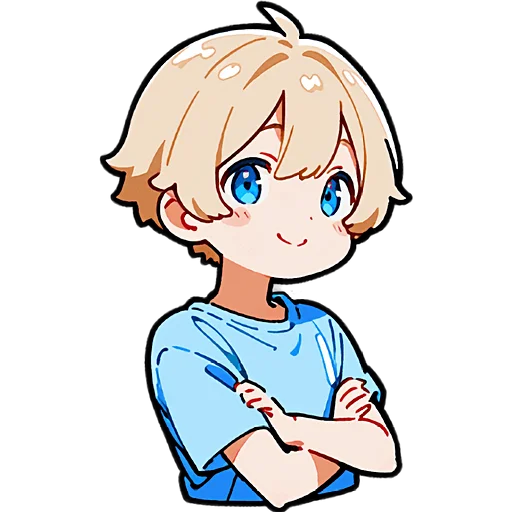 ☺️ Стикер «Милый Блондин» для Telegram