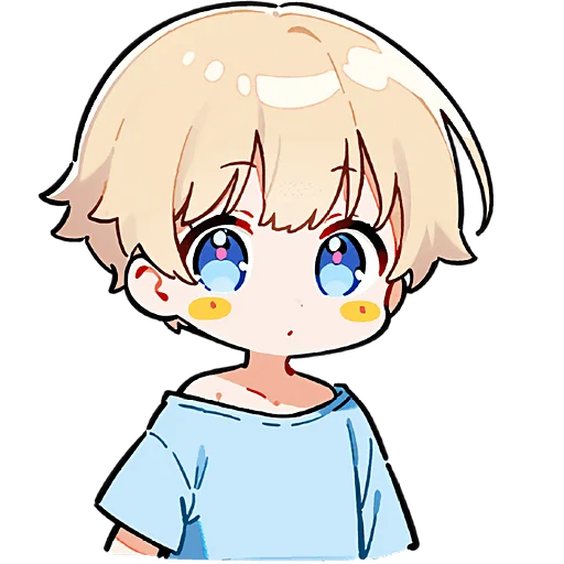 🤩 Стикер «Милый Блондин» для Telegram
