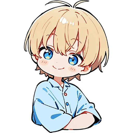 😏 Стикер «Милый Блондин» для Telegram
