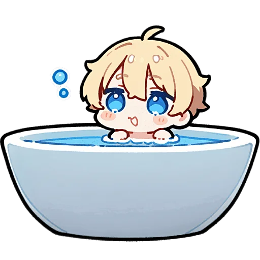 🛁 Стикер «Милый Блондин» для Telegram