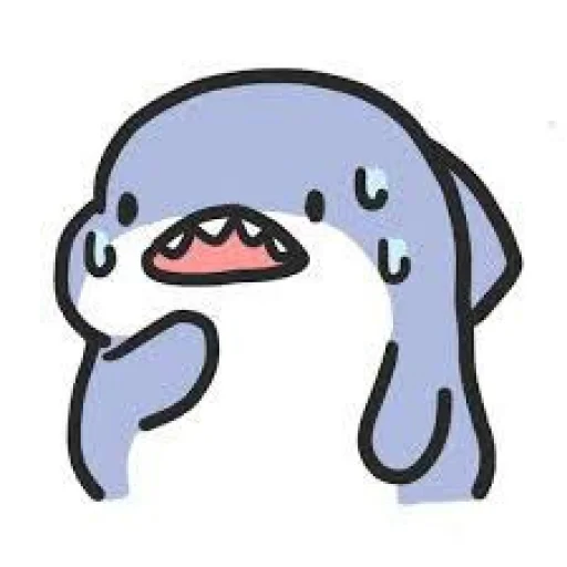 😥 Стикер «cute shark» для Telegram