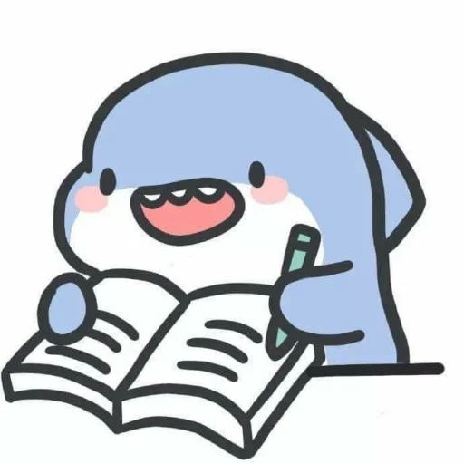 📝 Стикер «cute shark» для Telegram