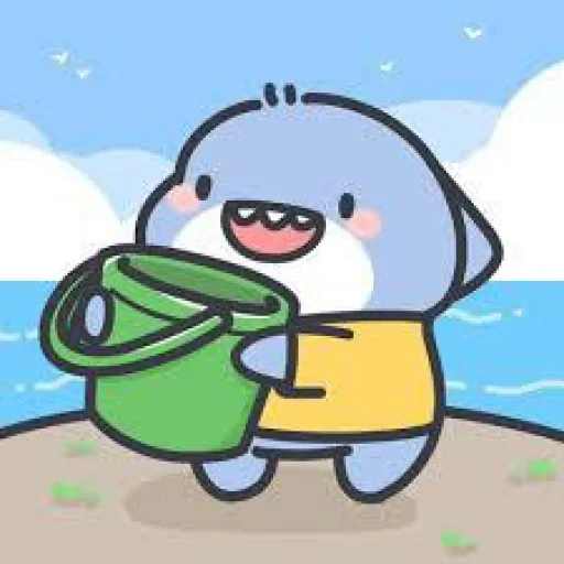 😇 Стикер «cute shark» для Telegram