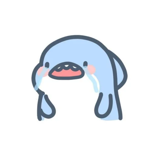 😭 Стикер «cute shark» для Telegram