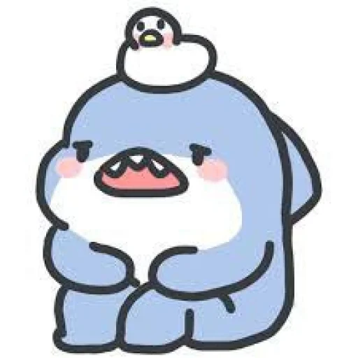 😔 Стикер «cute shark» для Telegram