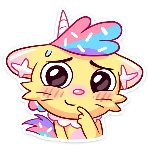 😅 Стикер «Уютненький Кэнди Кэт» для Telegram