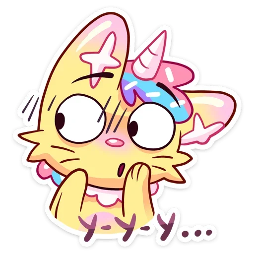 😶 Стикер «Уютненький Кэнди Кэт» для Telegram