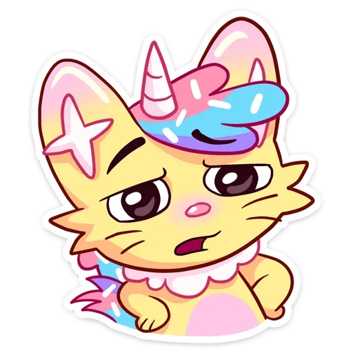 🥺 Стикер «Уютненький Кэнди Кэт» для Telegram