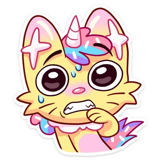 😬 Стикер «Уютненький Кэнди Кэт» для Telegram