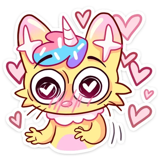 😍 Стикер «Уютненький Кэнди Кэт» для Telegram