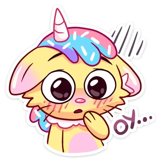 😬 Стикер «Уютненький Кэнди Кэт» для Telegram