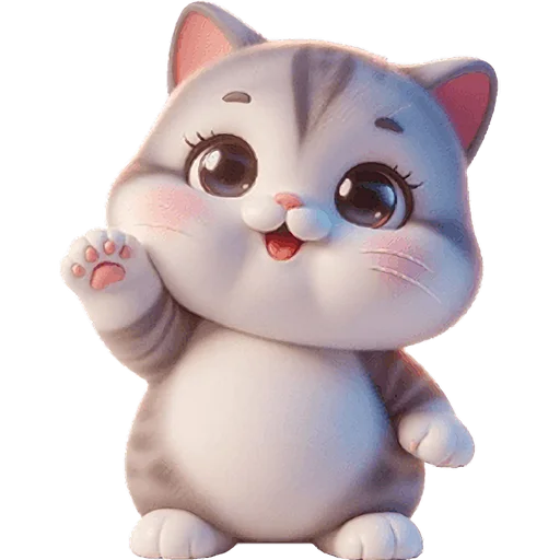 👋 Стикер «Милый котик» для Telegram